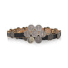 Navajo Sterling Dime and Leather Concho Belt, Jewelry, Belt, Native