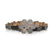 Navajo Sterling Dime and Leather Concho Belt, Jewelry, Belt, Native
