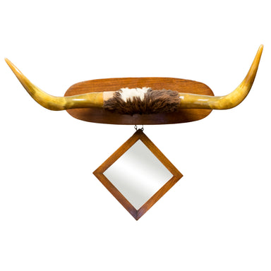 19th Century Longhorn Hat Rack, Furnishings, Furniture, Hat Rack