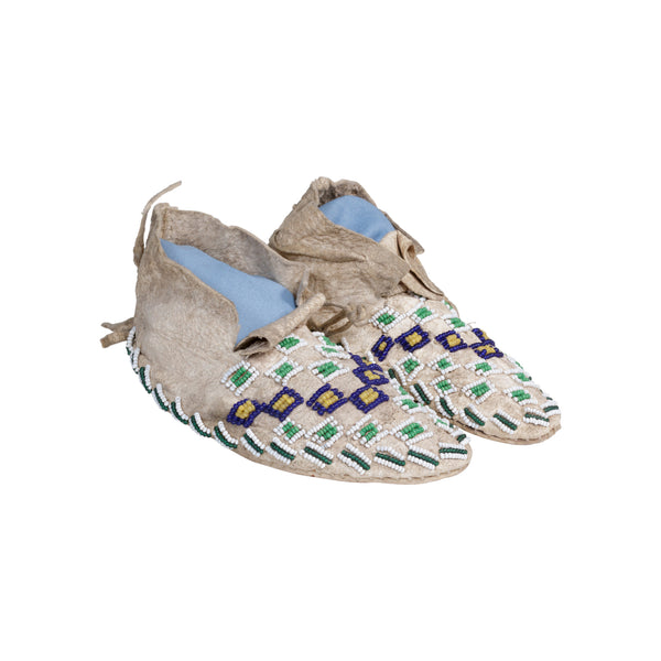 Sioux Child's Moccasins, Native, Garment, Moccasins