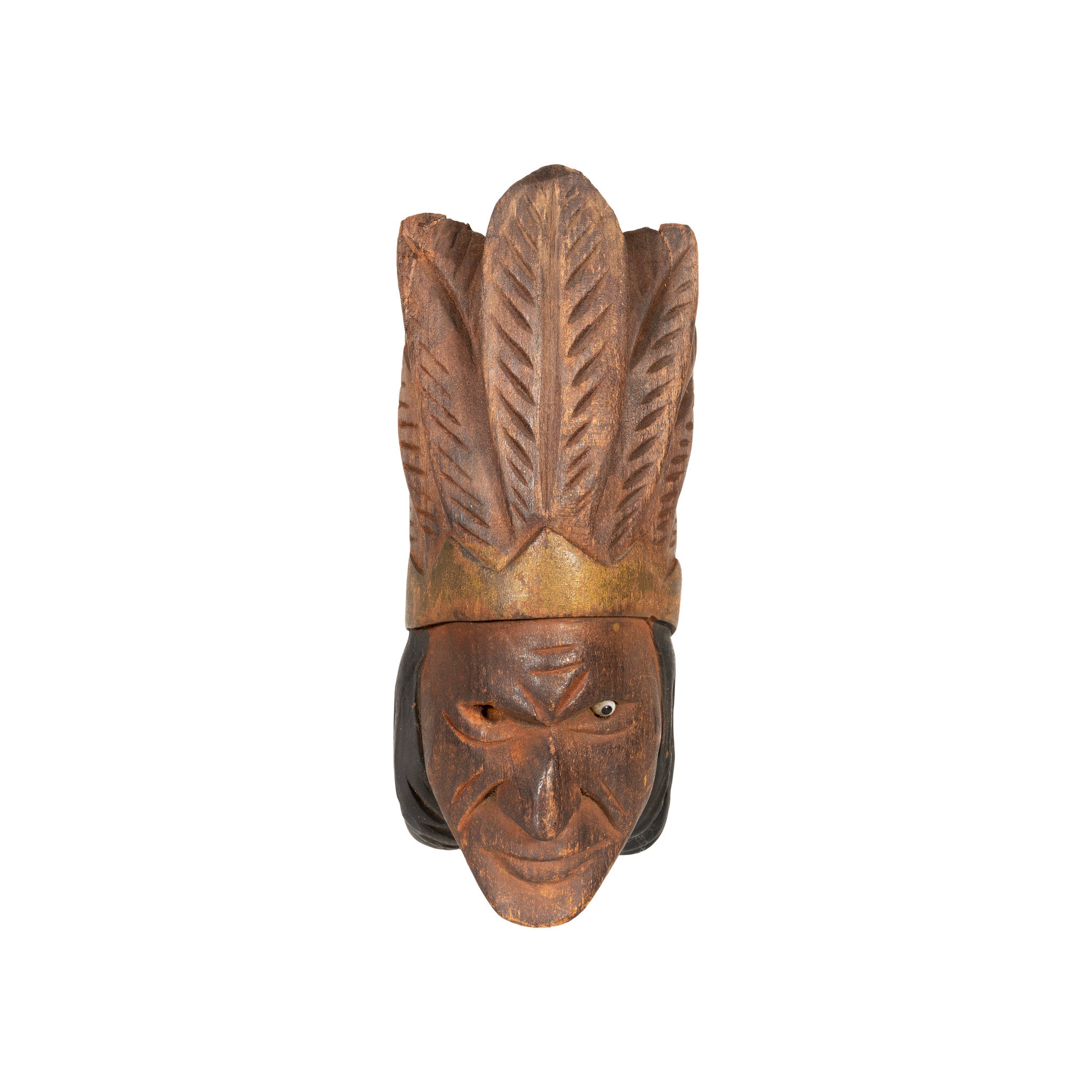 Indian Chief Carved Pipe