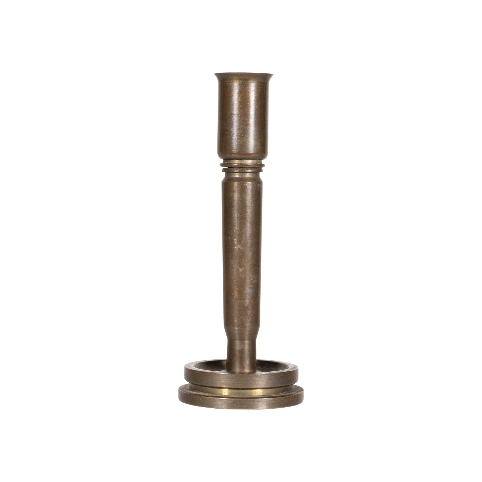 Matched Pair Trench Art Candle Holders