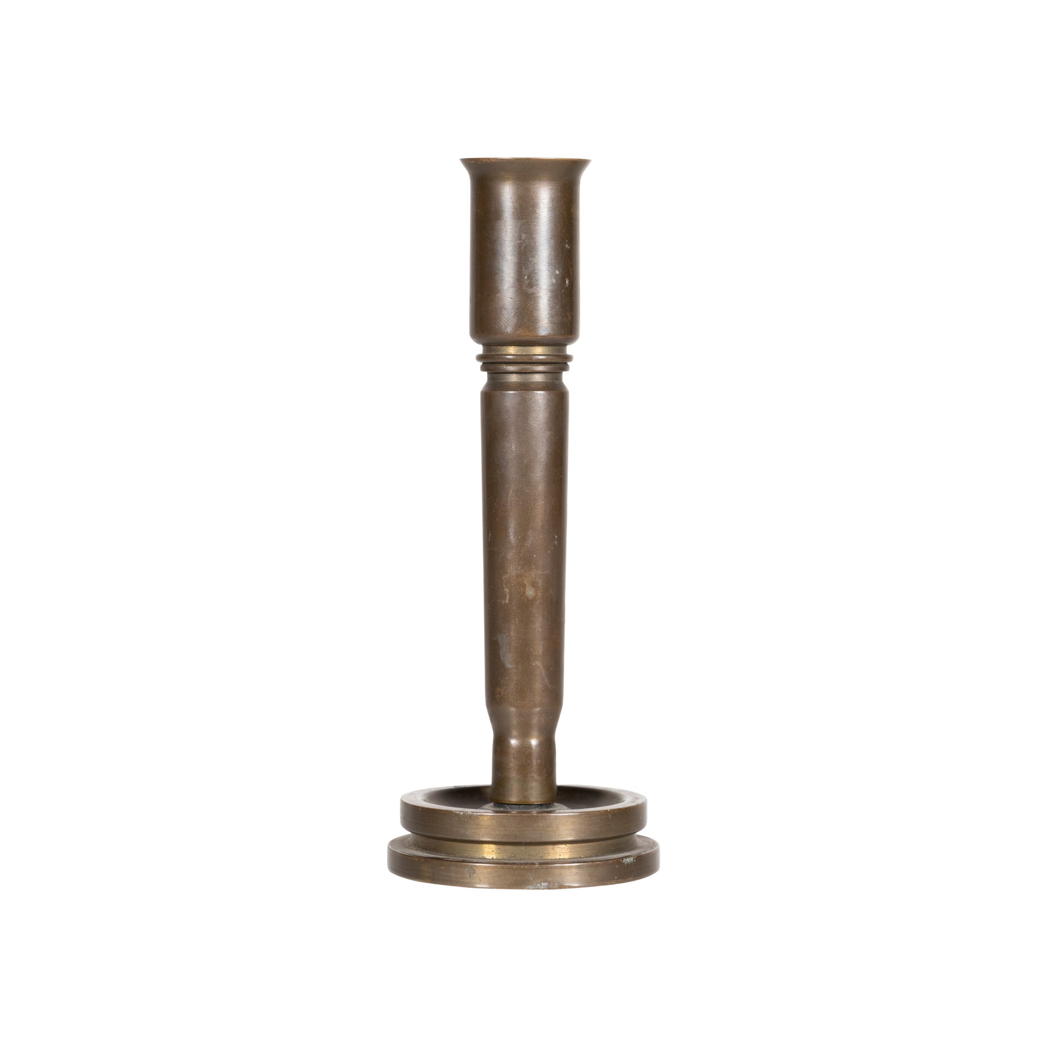 Matched Pair Trench Art Candle Holders