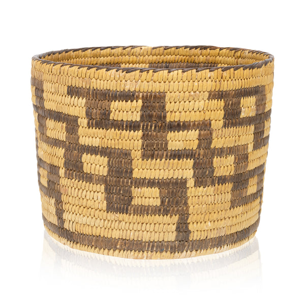 Papago Basketry Bowl, Native, Basketry, Vertical