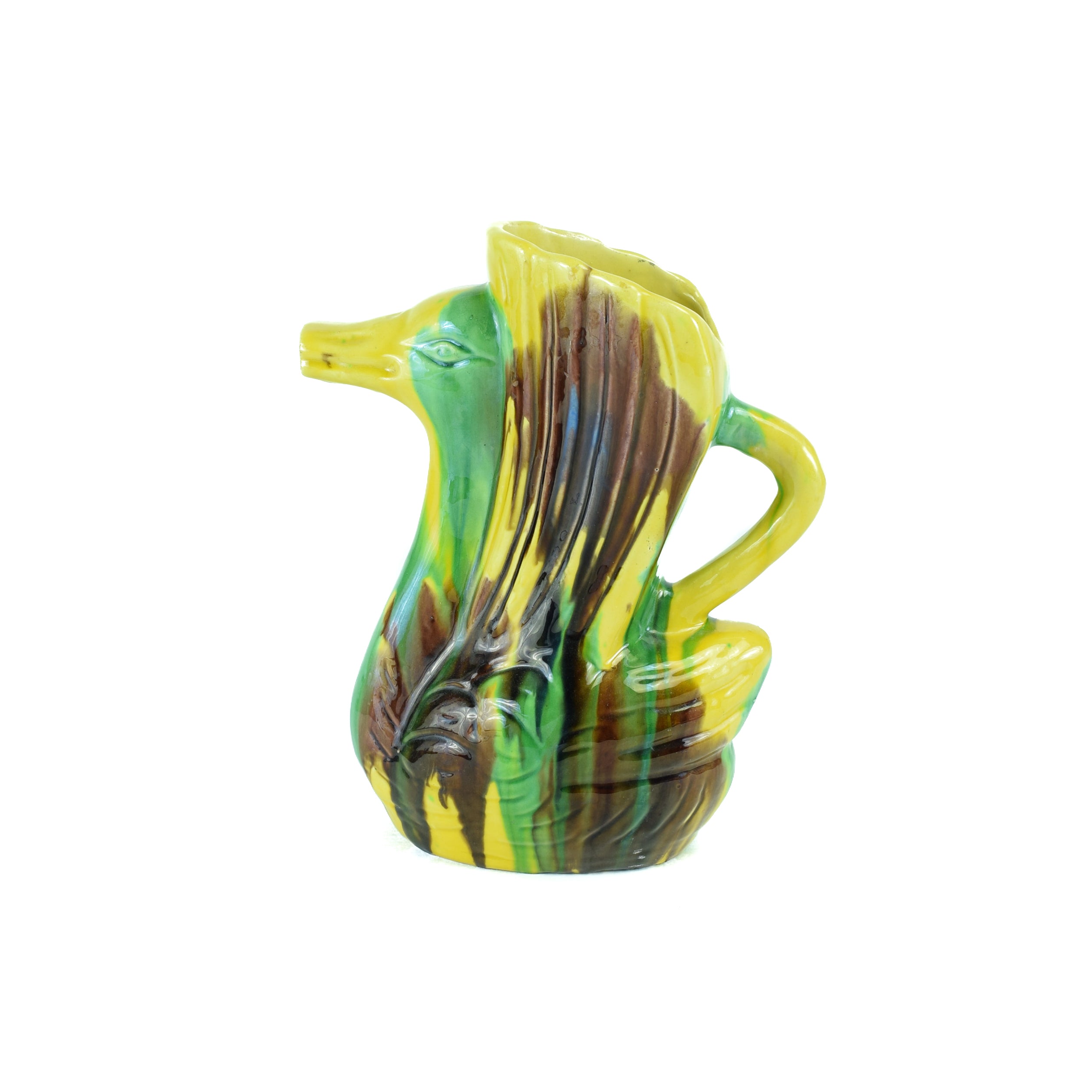 Majolica Duck Pitcher