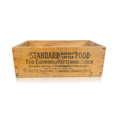 Standard Horse and Cattle Food Wood Box, Furnishings, Decor, Other