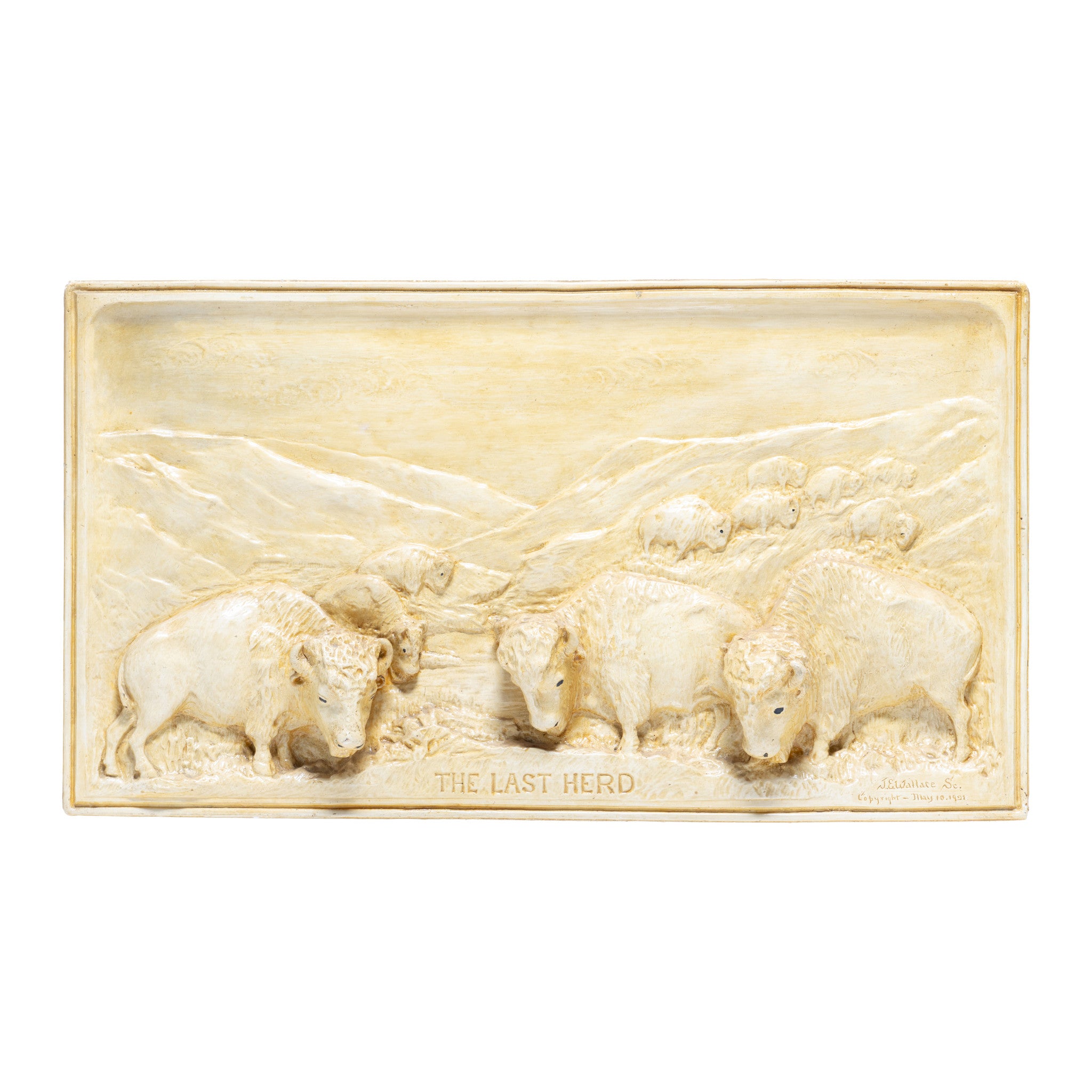The Last Herd by J.E. Wallace, Fine Art, Bronze, Decorative