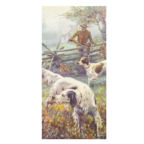 "The Test of Their Training" Magazine Cover by Frank Stick, Sporting Goods, Advertising, Calendar