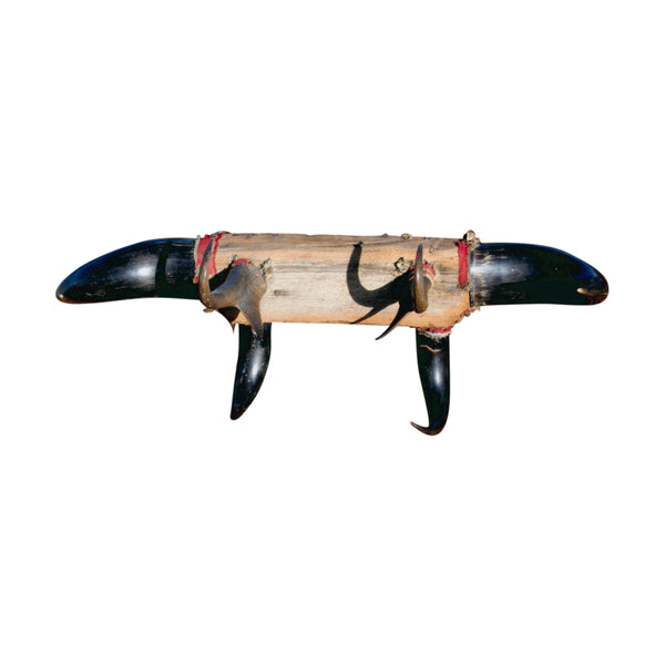 Buffalo and Antelope Horn Hat Rack, Furnishings, Furniture, Hat Rack