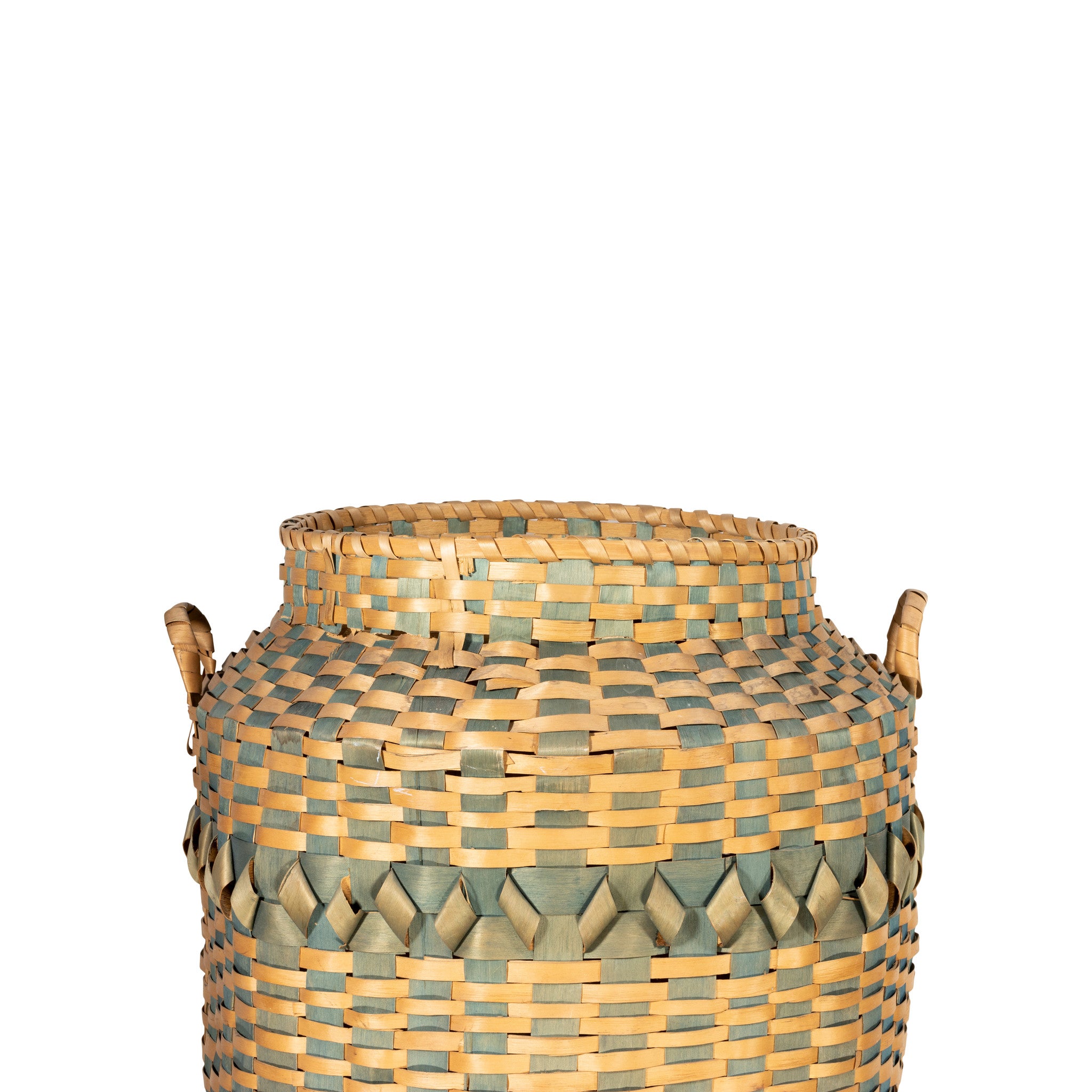 Chippewa Feather Basket