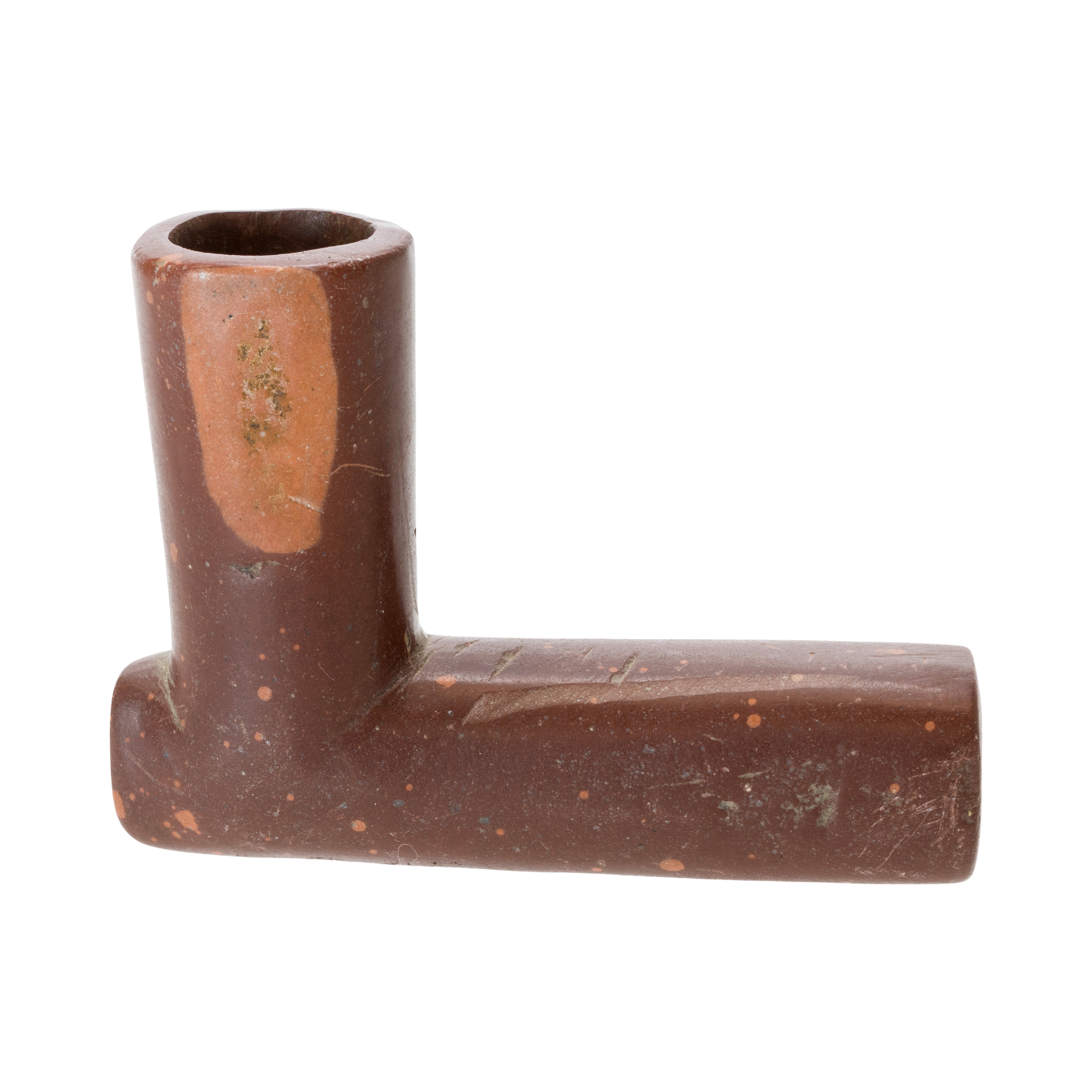 Catlinite Elbow Pipe, Native, Pipe, Catlinite