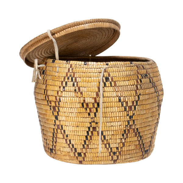 Thompson River Basket, Native, Basketry, Vertical