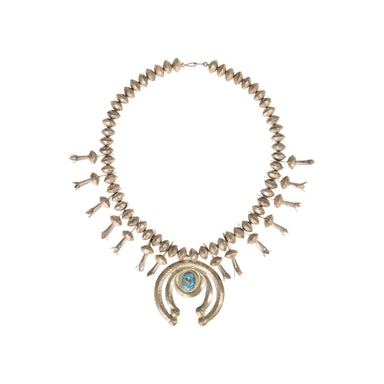 Navajo Turquoise Squash Blossom, Jewelry, Squash Blossom, Native