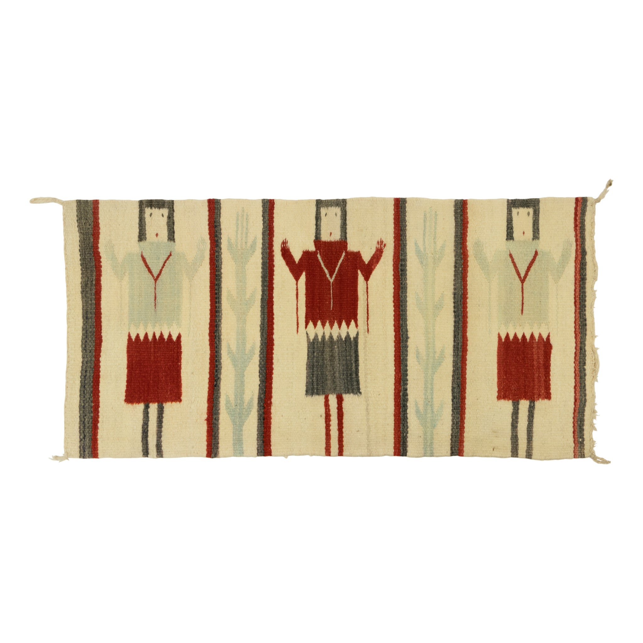 Navajo Three Figure Yei Pictorial, Native, Weaving, Wall Hanging