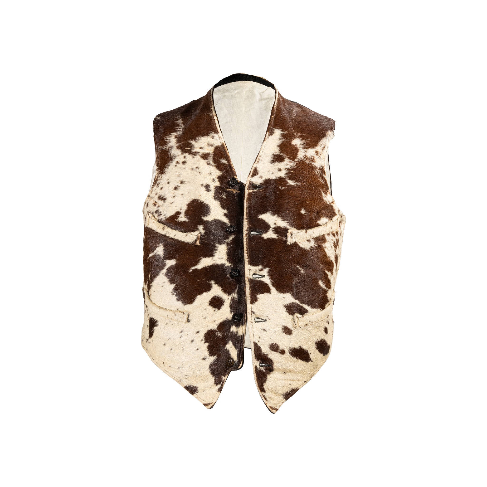 Brindle Steer Hide Vest, Western, Garment, Vest