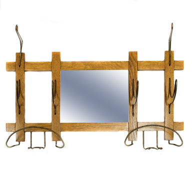 Mission Style Hat Rack/Mirror, Furnishings, Furniture, Hat Rack
