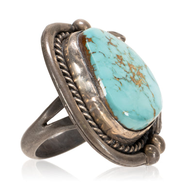 Turquoise and Sterling Ring, Jewelry, Ring, Native