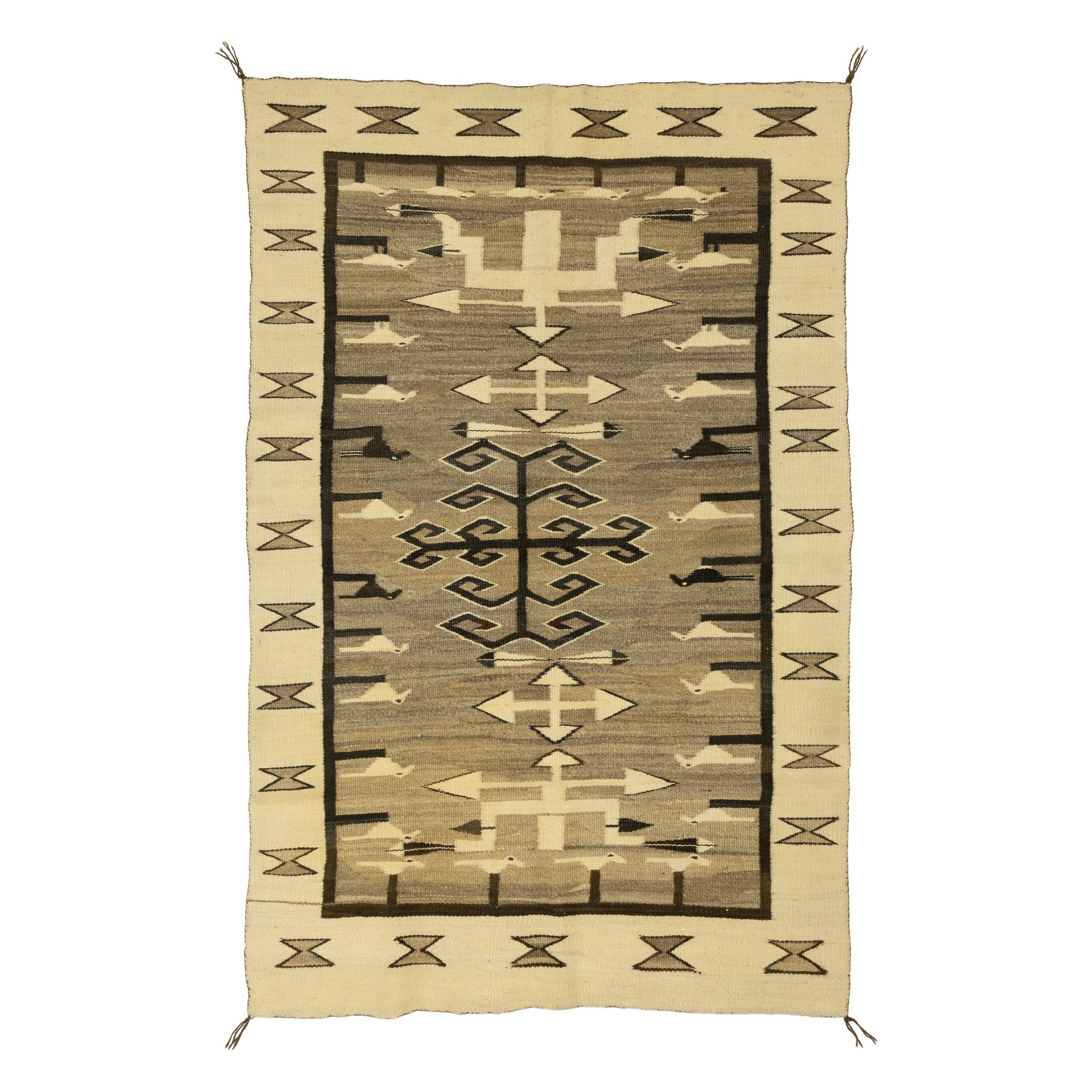 Natural Navajo Pictorial, Native, Weaving, Wall Hanging