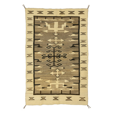 Natural Navajo Pictorial, Native, Weaving, Wall Hanging