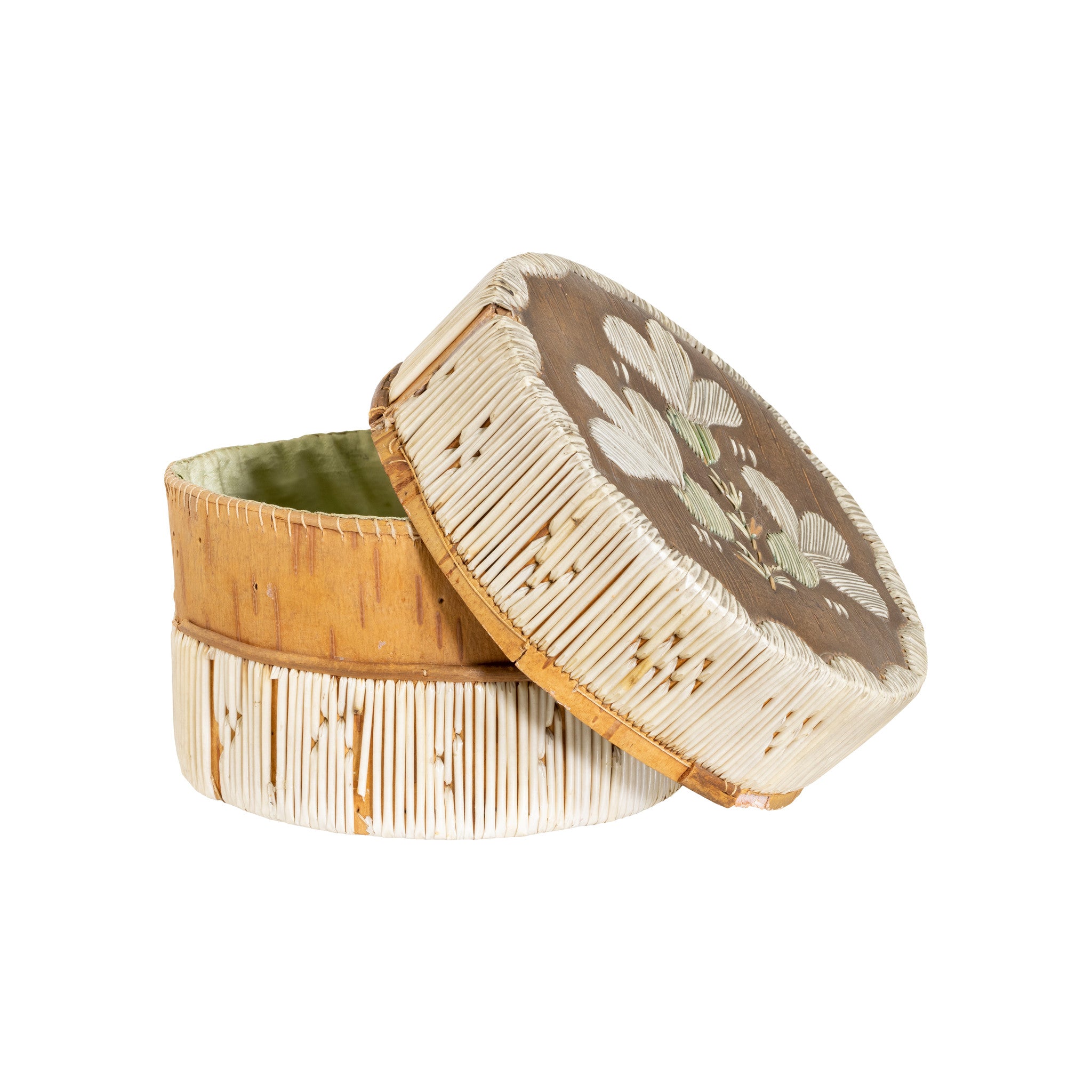 Quilled Birch Bark Basket