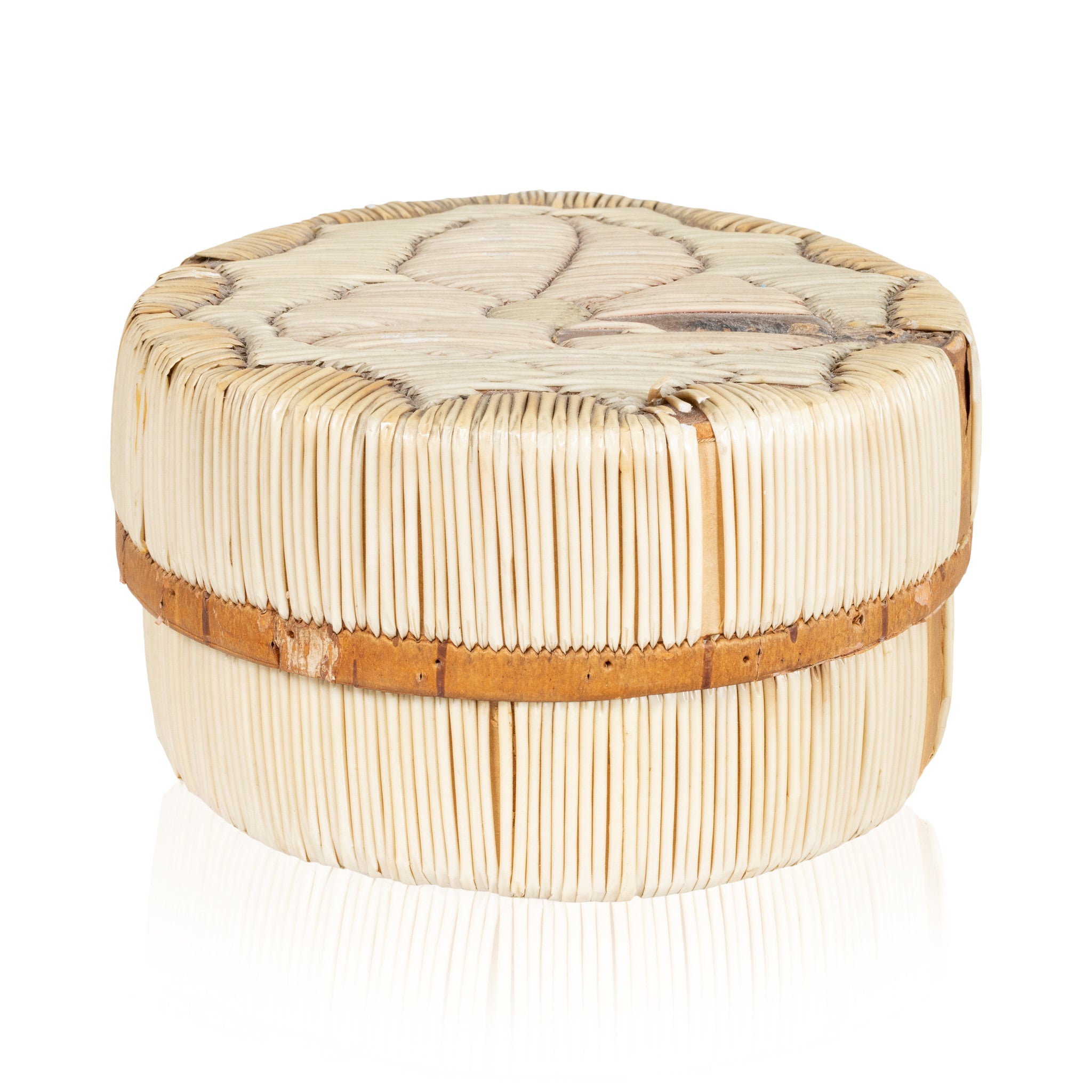 Quilled Birch Bark Box, Native, Birch Bark, Containers