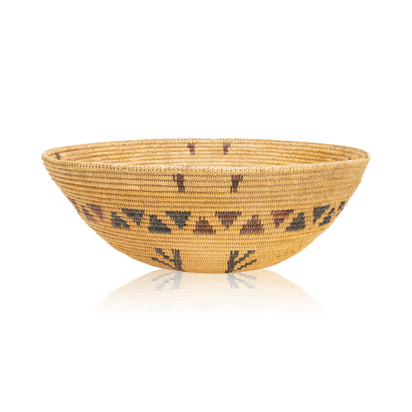 Panamint Basketry Bowl, Native, Basketry, Vertical