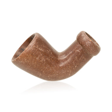Central Plains elbow Pipe, Native, Pipe, Catlinite