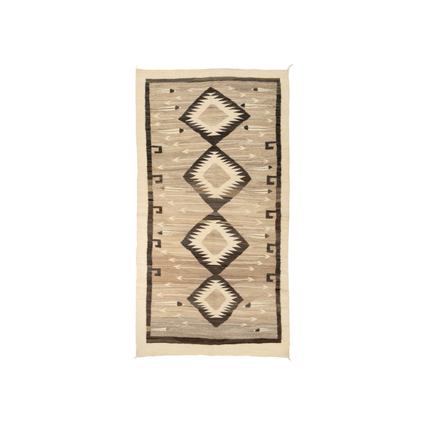 Navajo Natural with Arrows, Native, Weaving, Wall Hanging