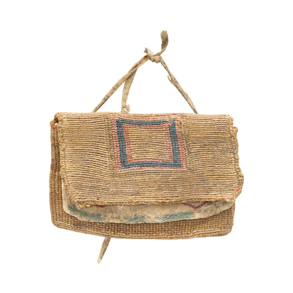 Corn Husk Wallet, Native, Basketry, Corn Husk