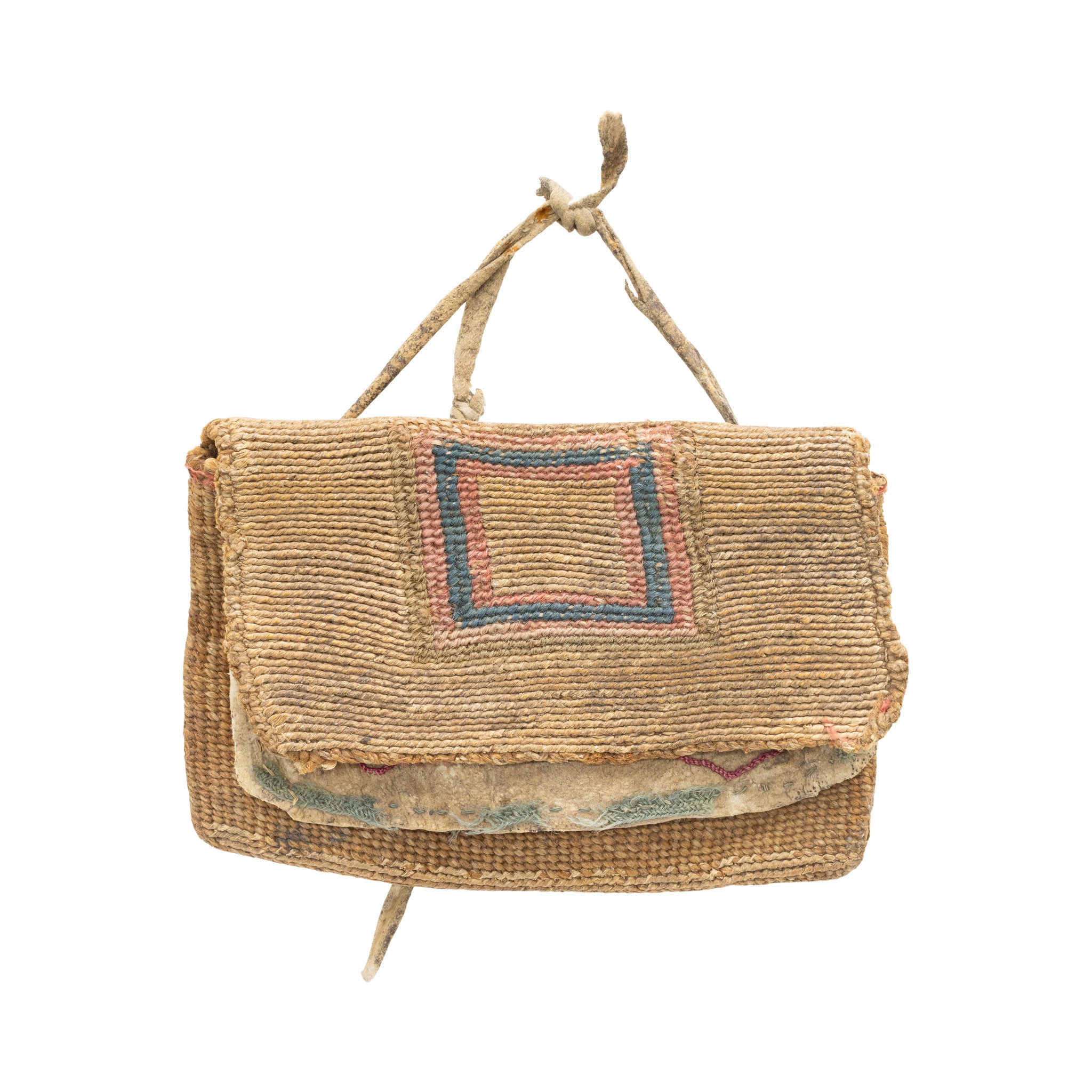 Corn Husk Wallet, Native, Basketry, Corn Husk