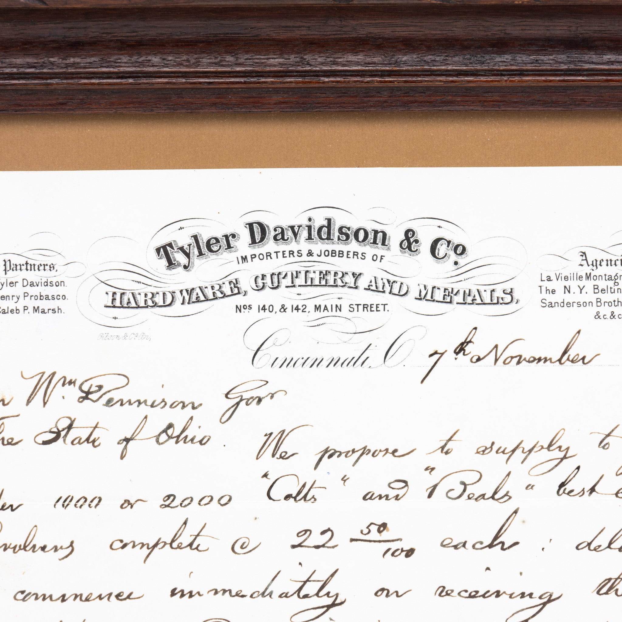 Civil War or Colt Collectible Letter