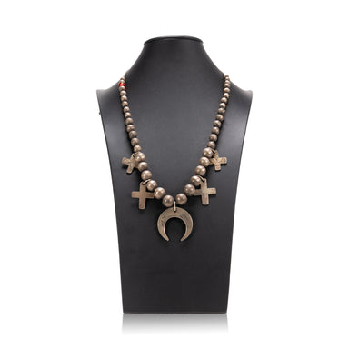Early Navajo Coin Silver Necklace, Jewelry, Necklace, Native