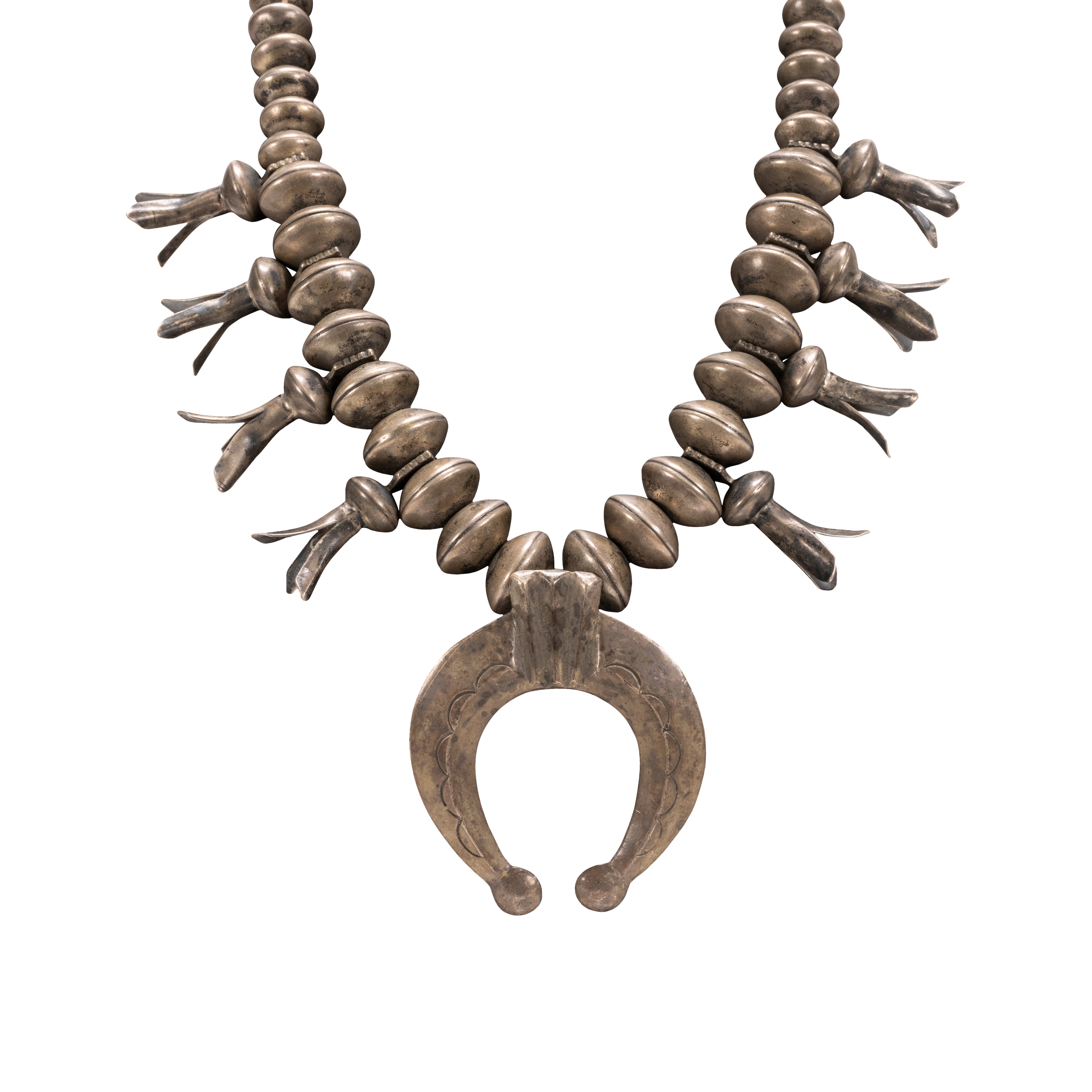 Turn of the Century Navajo Squash Blossom, Jewelry, Squash Blossom, Native