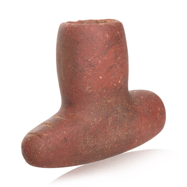 Sioux Catlinite T Pipe, Native, Pipe, Catlinite