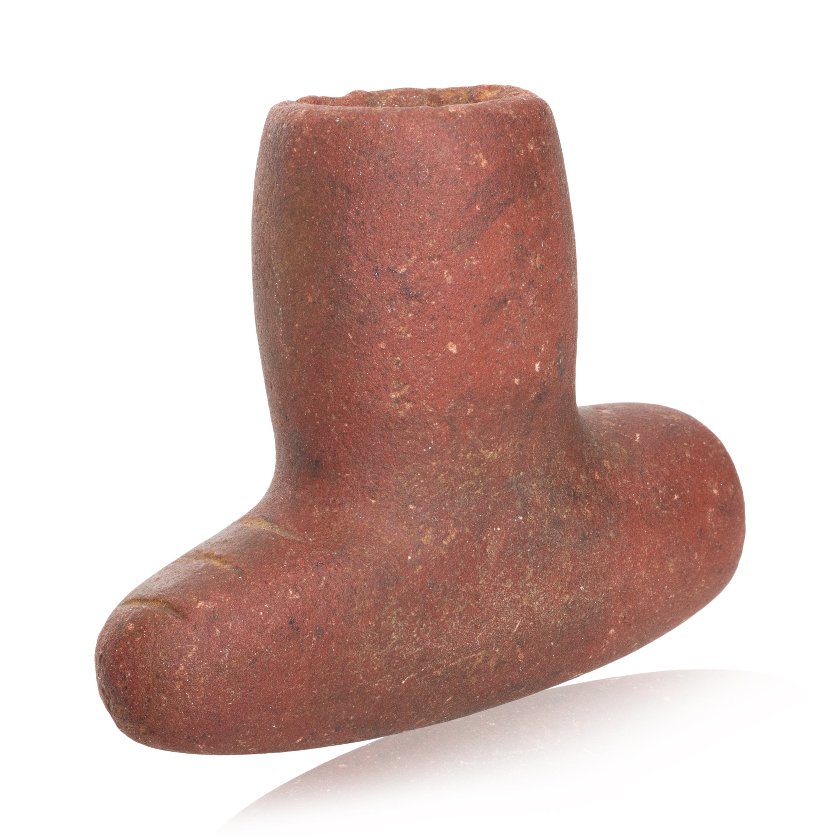 Sioux Catlinite T Pipe, Native, Pipe, Catlinite