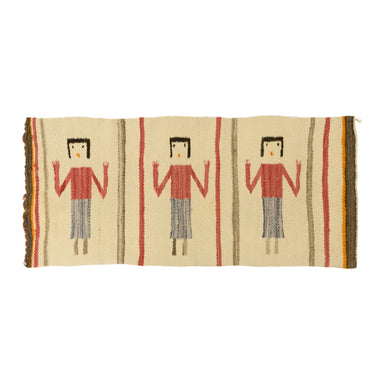 Navajo Yei Pictorial, Native, Weaving, Wall Hanging