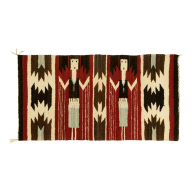 Navajo Two Figure Yei, Native, Weaving, Wall Hanging
