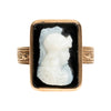 Rose Gold Cameo Necklace and Ring