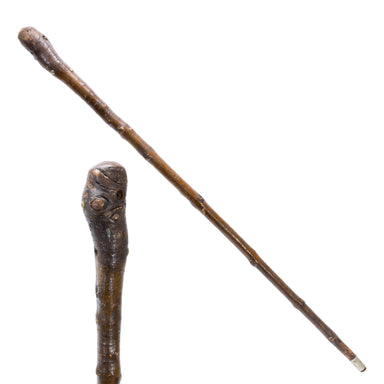 Winnebago Walking Stick, Native, Carving, Cane