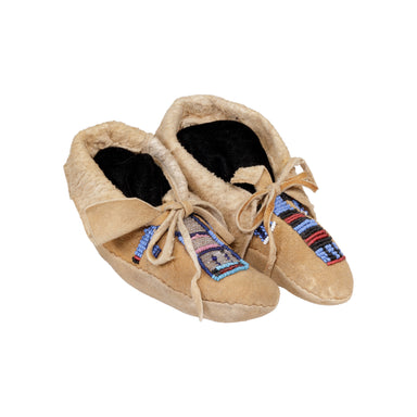 Nez Perce Child's Moccasins, Native, Garment, Moccasins