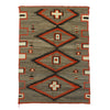 Navajo Transitional Blanket with Natural Browns, Native, Weaving, 