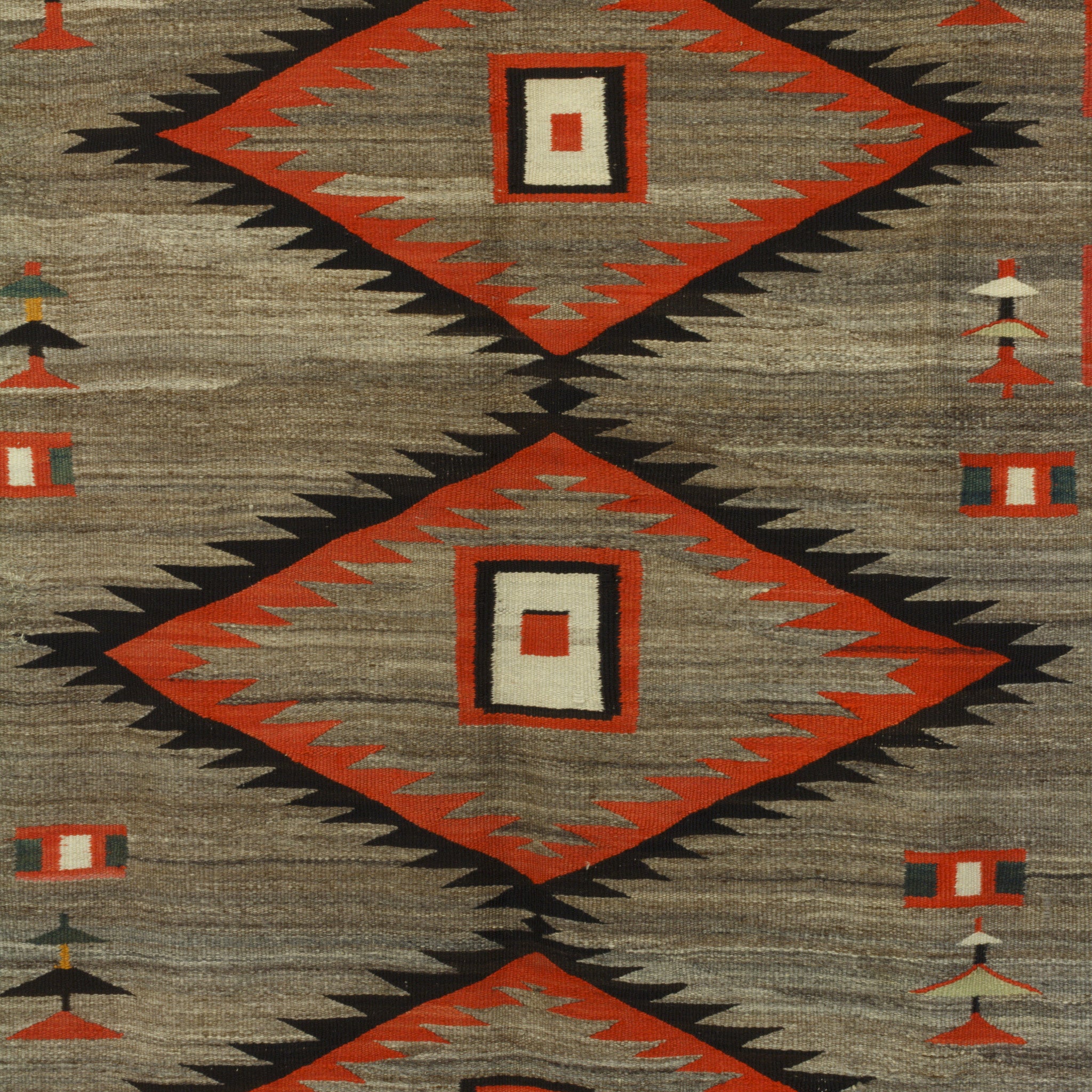 Navajo Transitional Blanket with Natural Browns