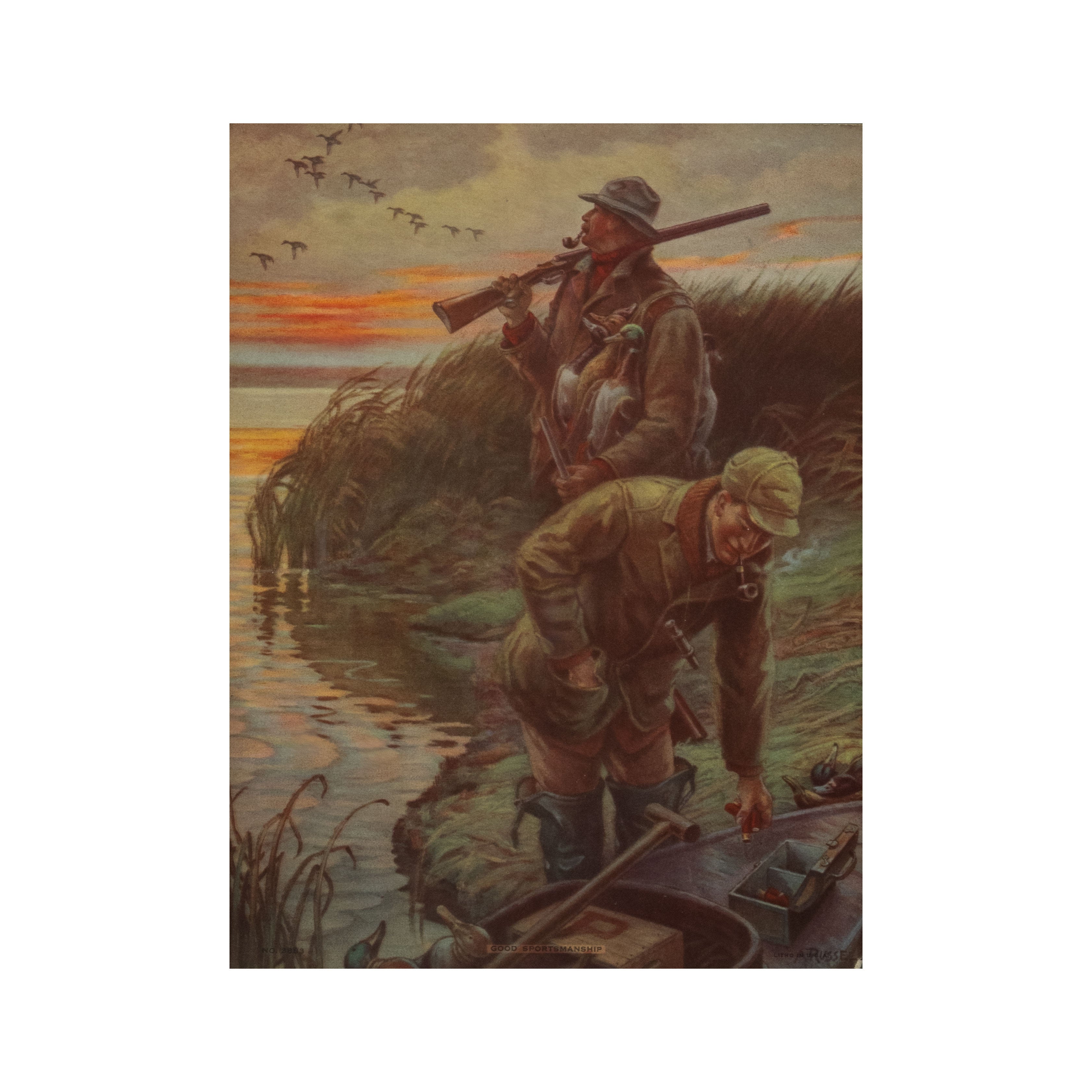 Good Sportsmanship "Litho"  by Charles Russell, Fine Art, Print, Other