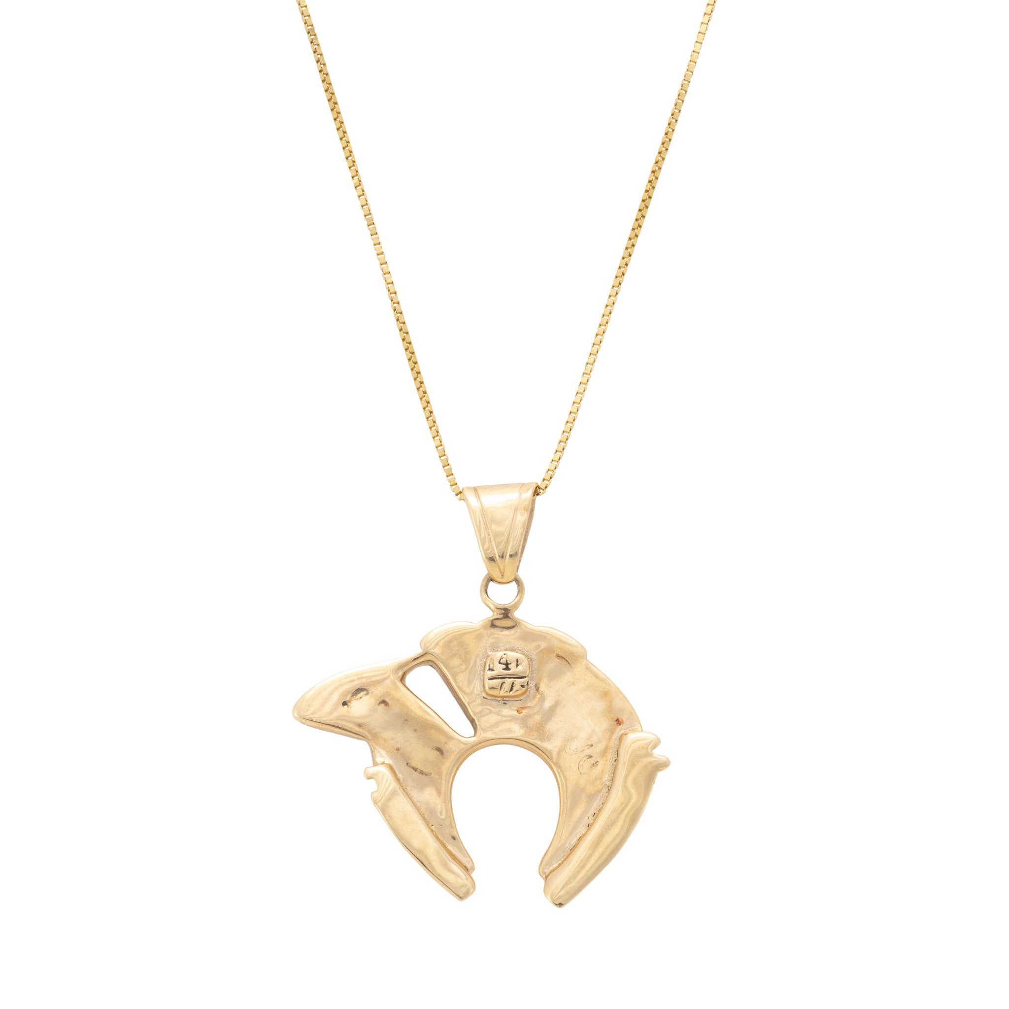 14K Gold Zuni Necklace