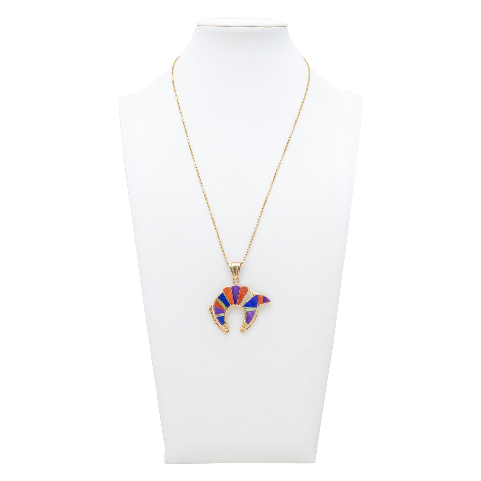 14K Gold Zuni Necklace