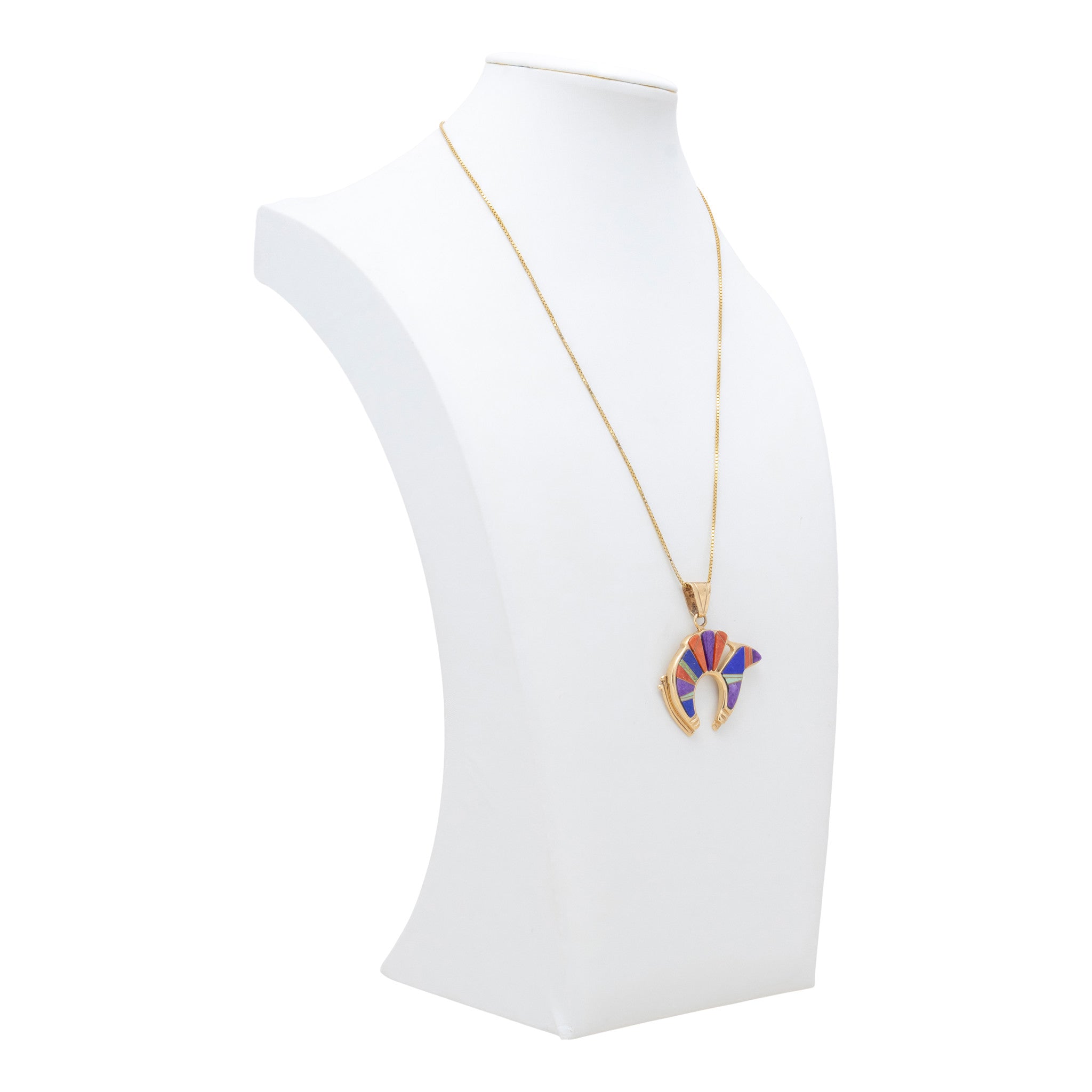 14K Gold Zuni Necklace