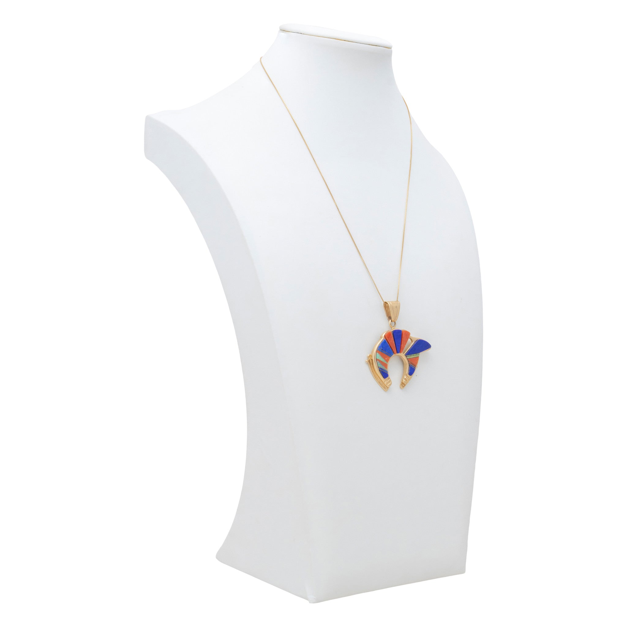 14k Gold Zuni Necklace