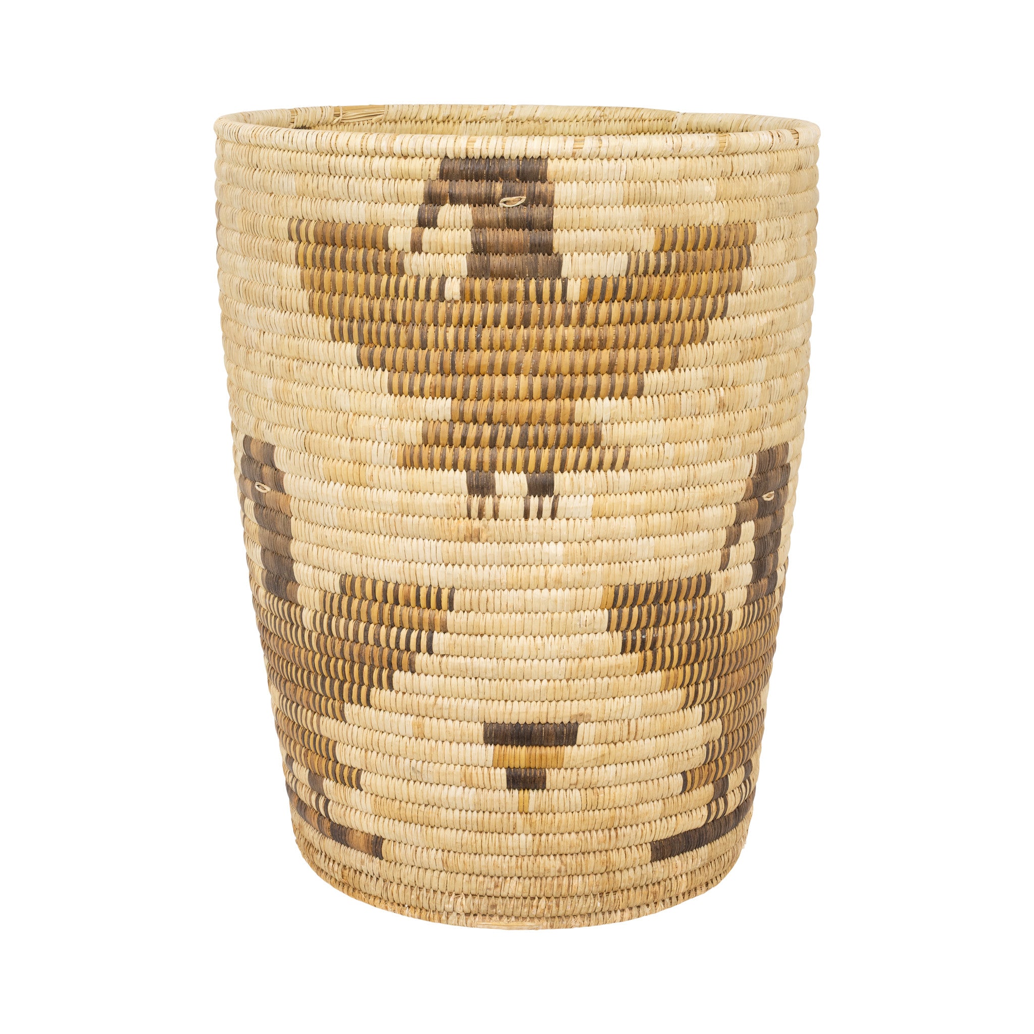 Polychrome Papogo Basket, Native, Basketry, Vertical