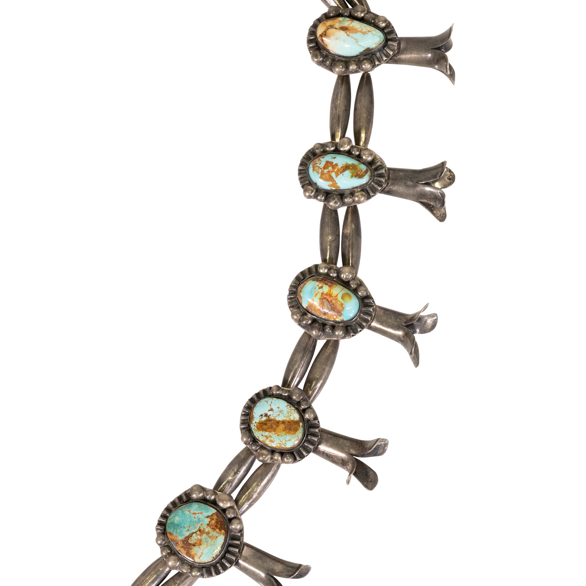 Native Cerillos Squash Blossom Necklace