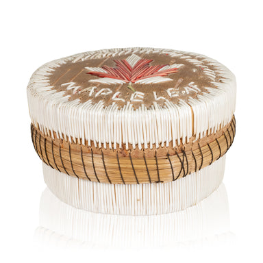 Quilled Birch Bark Box, Native, Birch Bark, Container